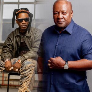 Shatta Wale and John Dramani Mahama